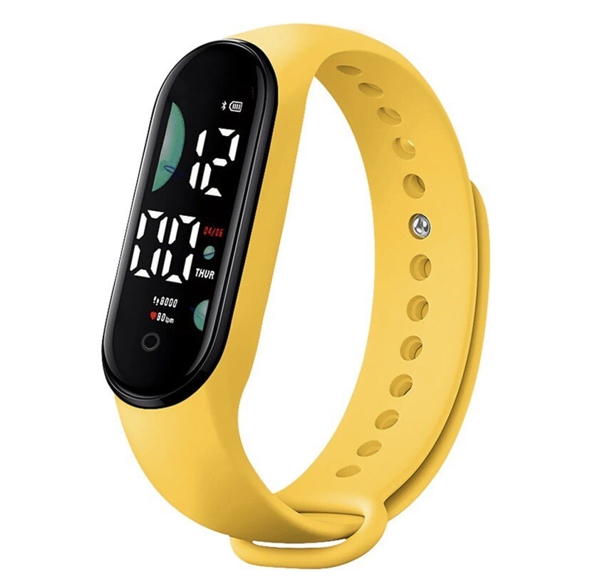 Kids Smart Band Sports Watch Solid Colour Electronic Style Kids Watch Uk Seller