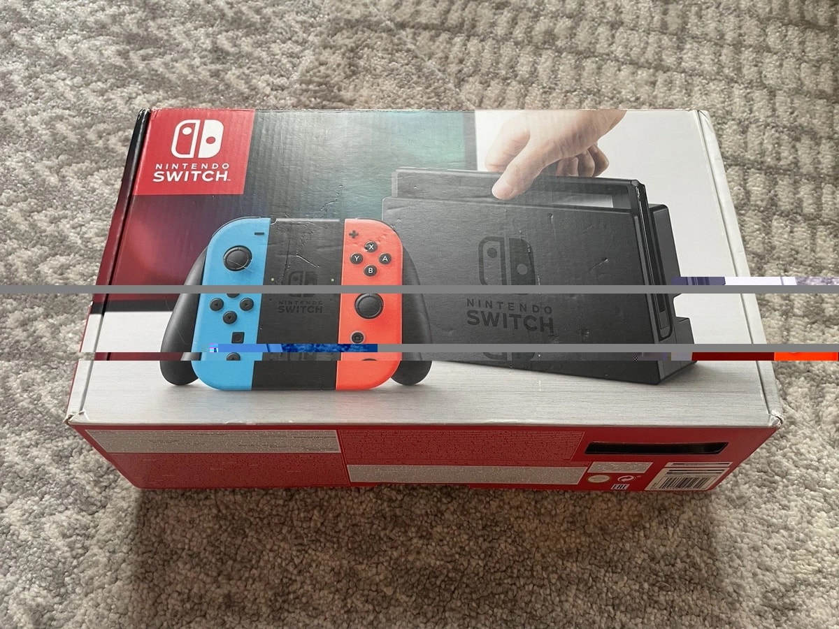 🟦🟥Nintendo Switch V1 Console - Neon Red/Blue-Complete In Box-Great Condition✅
