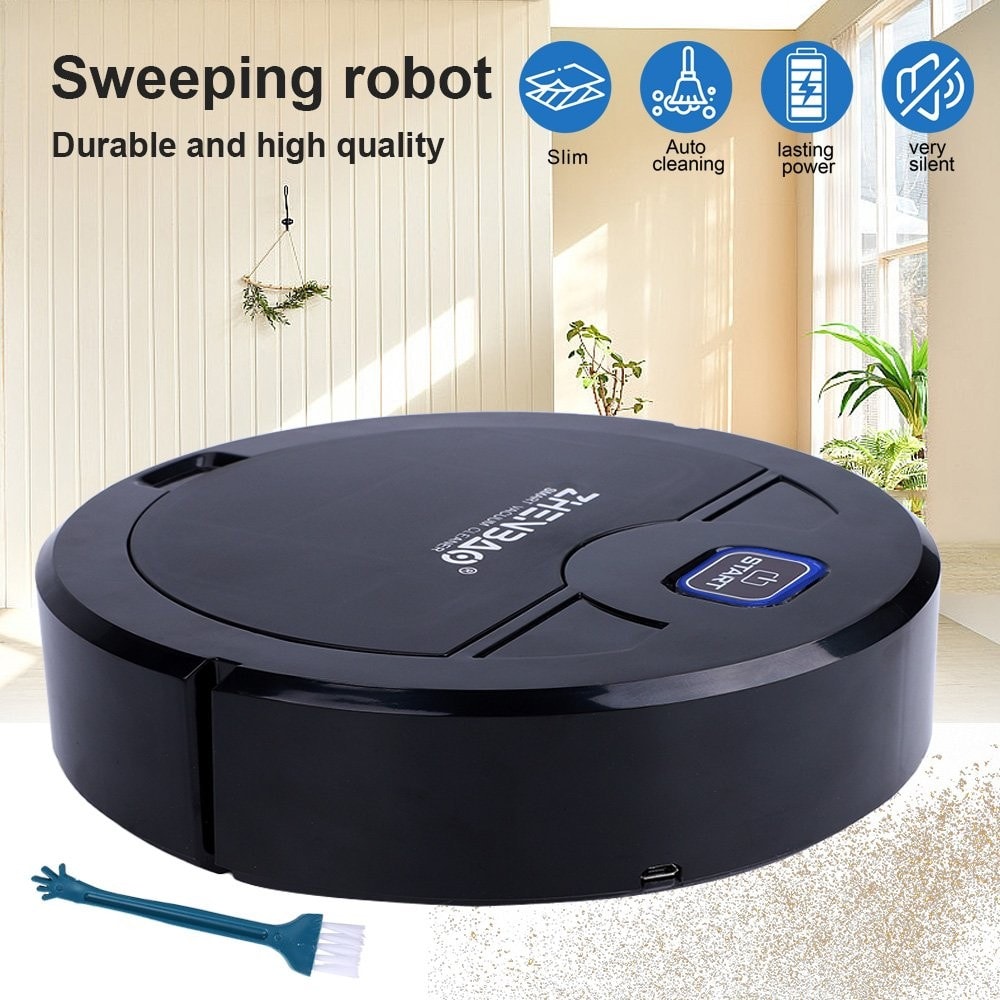 Smart Sweeping Robot Vacuum Cleaner Rechargeable Automatic Floor Mop Sweeper UK
