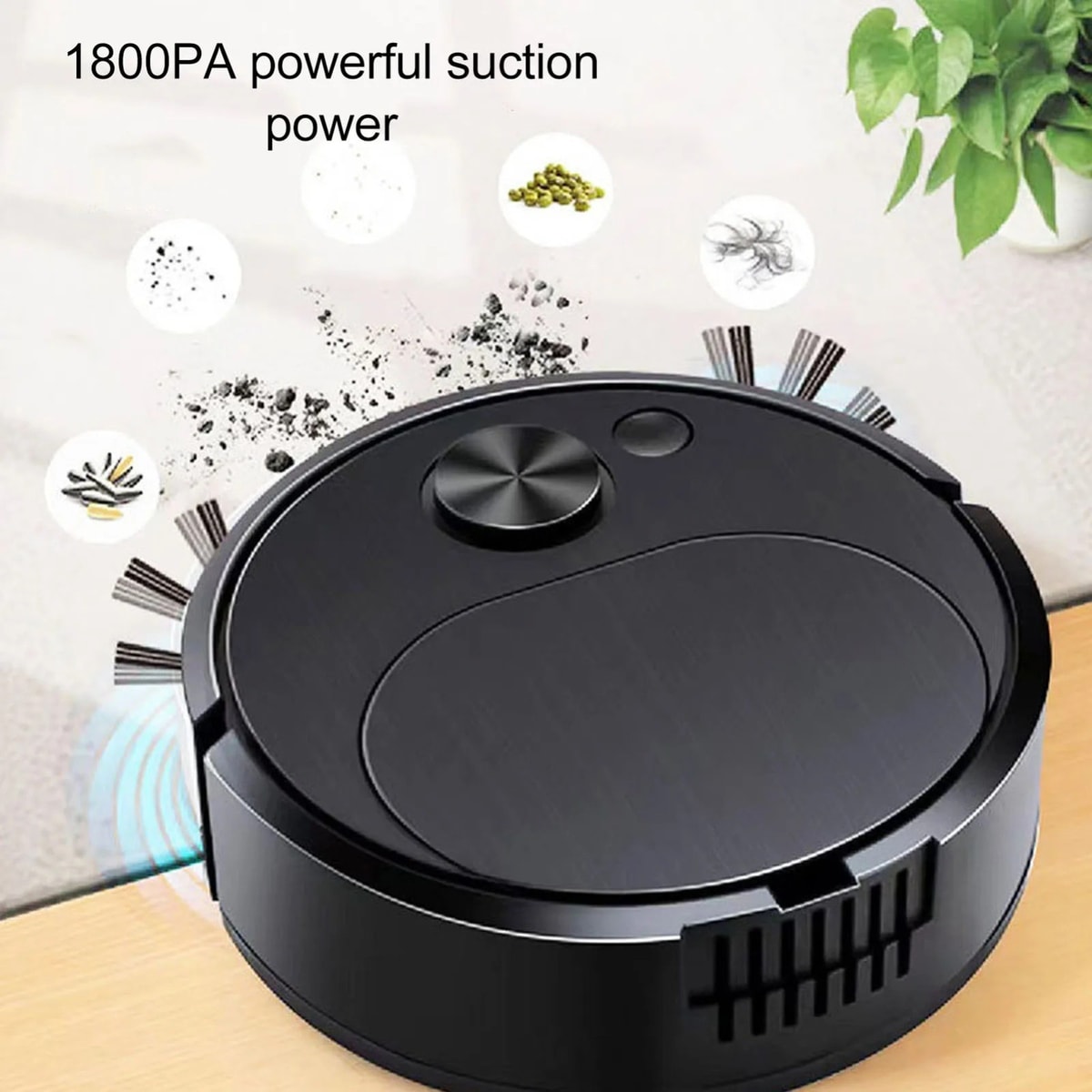 3-in-1 Smart Robot Vacuum Cleaner with Mop Auto Pet Hair Floor Sweeper UK