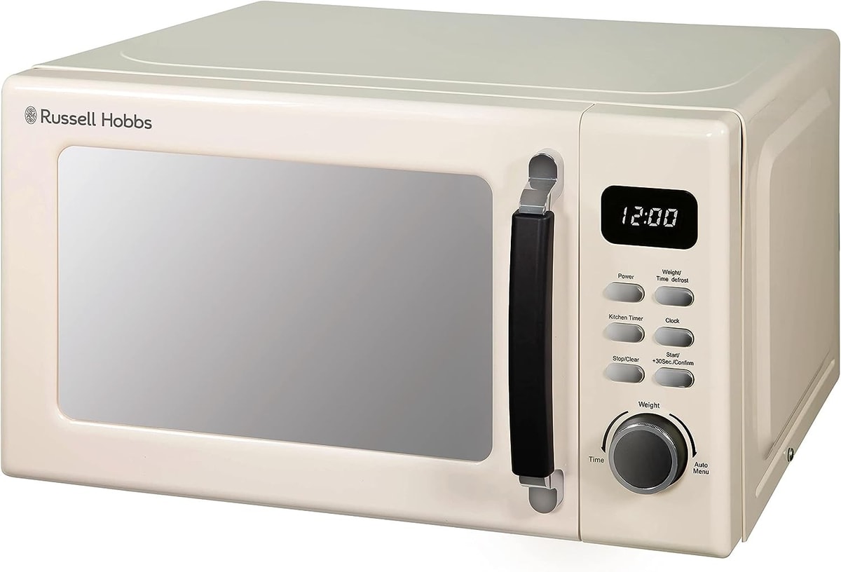 Russell Hobbs RHM2026C Solo Microwave Oven Digital Control 20L 800w Cream