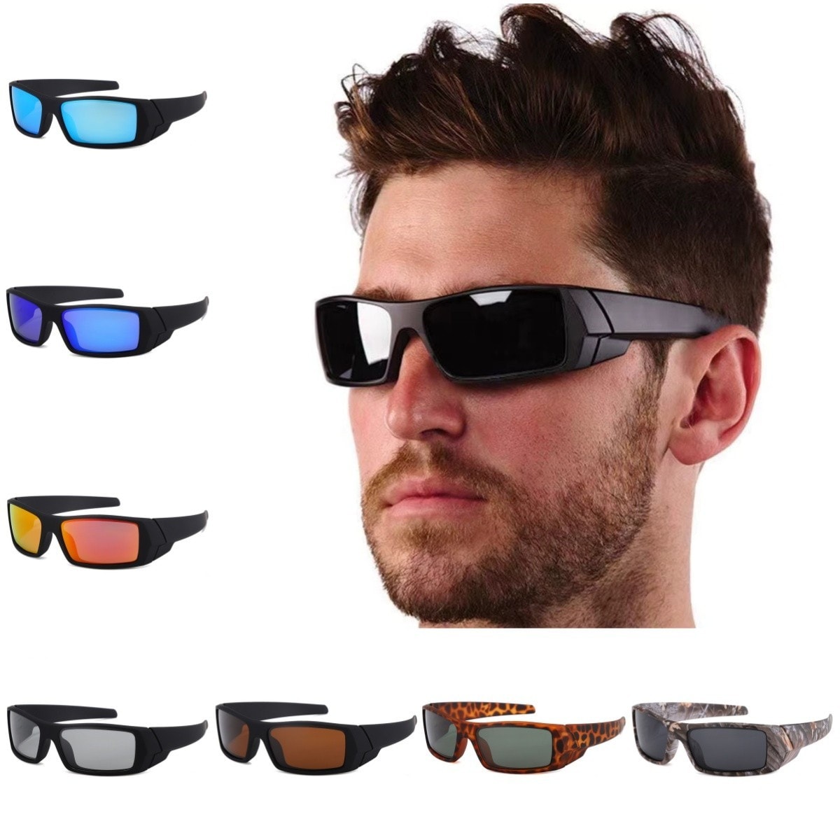 2025 Polarized Fashion Men Anti Glare Fishing Cycling Driving Sport Sunglasses