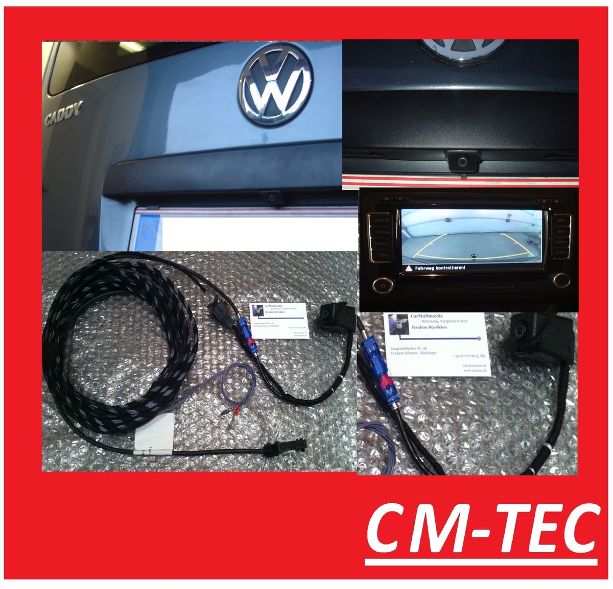 Original VW RVC RFK Rear View Camera Set Caddy T5 Multivan Transporter Bus