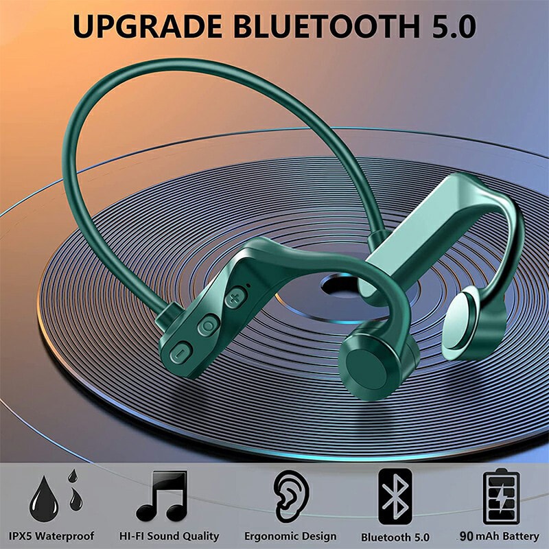 Bone Conduction Wireles Earphones Headset Sport Bluetooth Headphones Waterproof