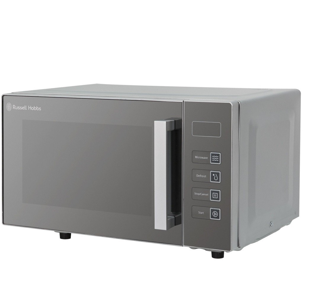 Russell Hobbs RHEM2301S NEW 800w Microwave Oven Flatbed Design 23L Silver