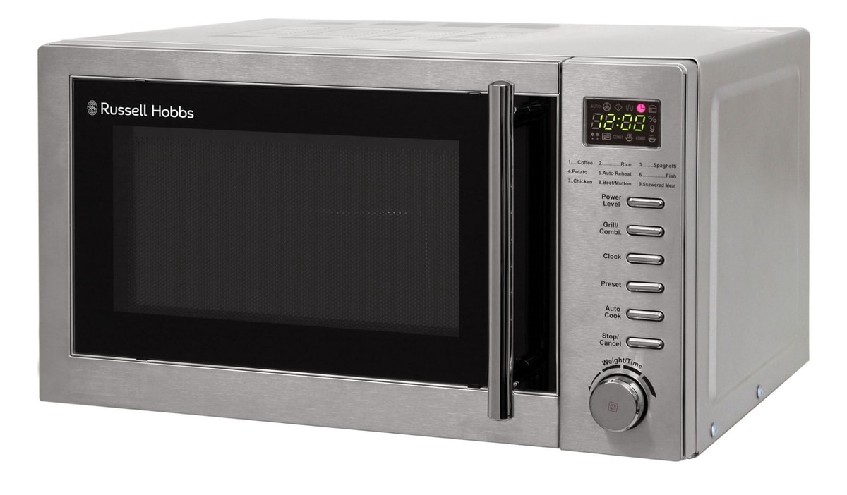 Russell Hobbs RHM2031 NEW 800W 20L Microwave Oven with Grill - Stainless Steel