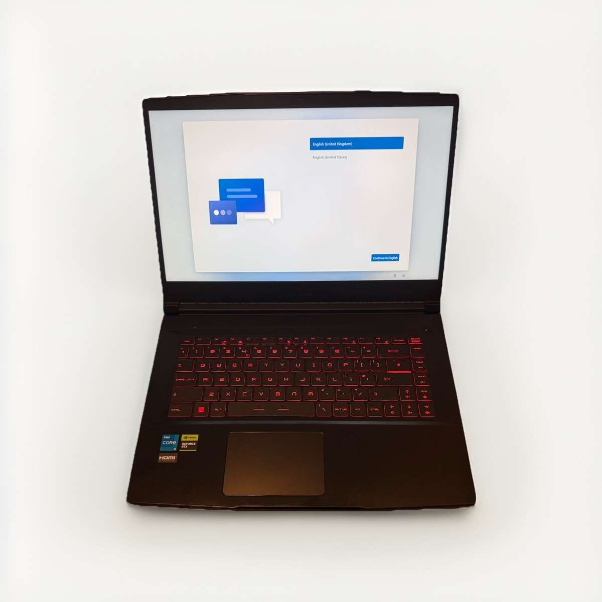 MSI GF63 12VE Gaming Laptop (i5-12450H, 512GB, GeForce RTX 4050, 16 GB Ram)
