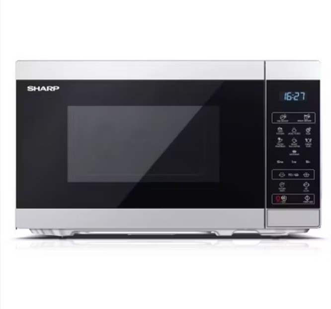 Sharp 20L Microwave Oven Silver Freestanding - YC-MS02U-S