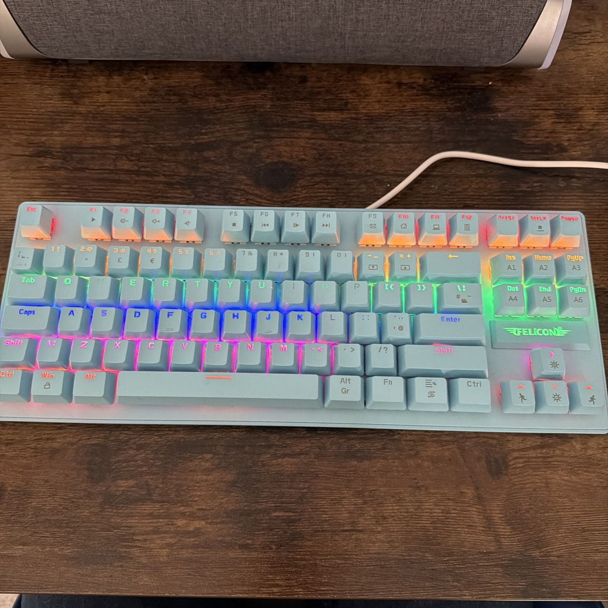 FELiCON Gaming Keyboard Red Switches And Led Backlit