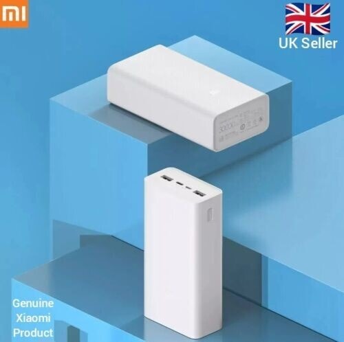 XIAOMI MI POWER BANK 30000mAh FAST CHARGE PORTABLE USB TYPE C BATTERY CHARGER
