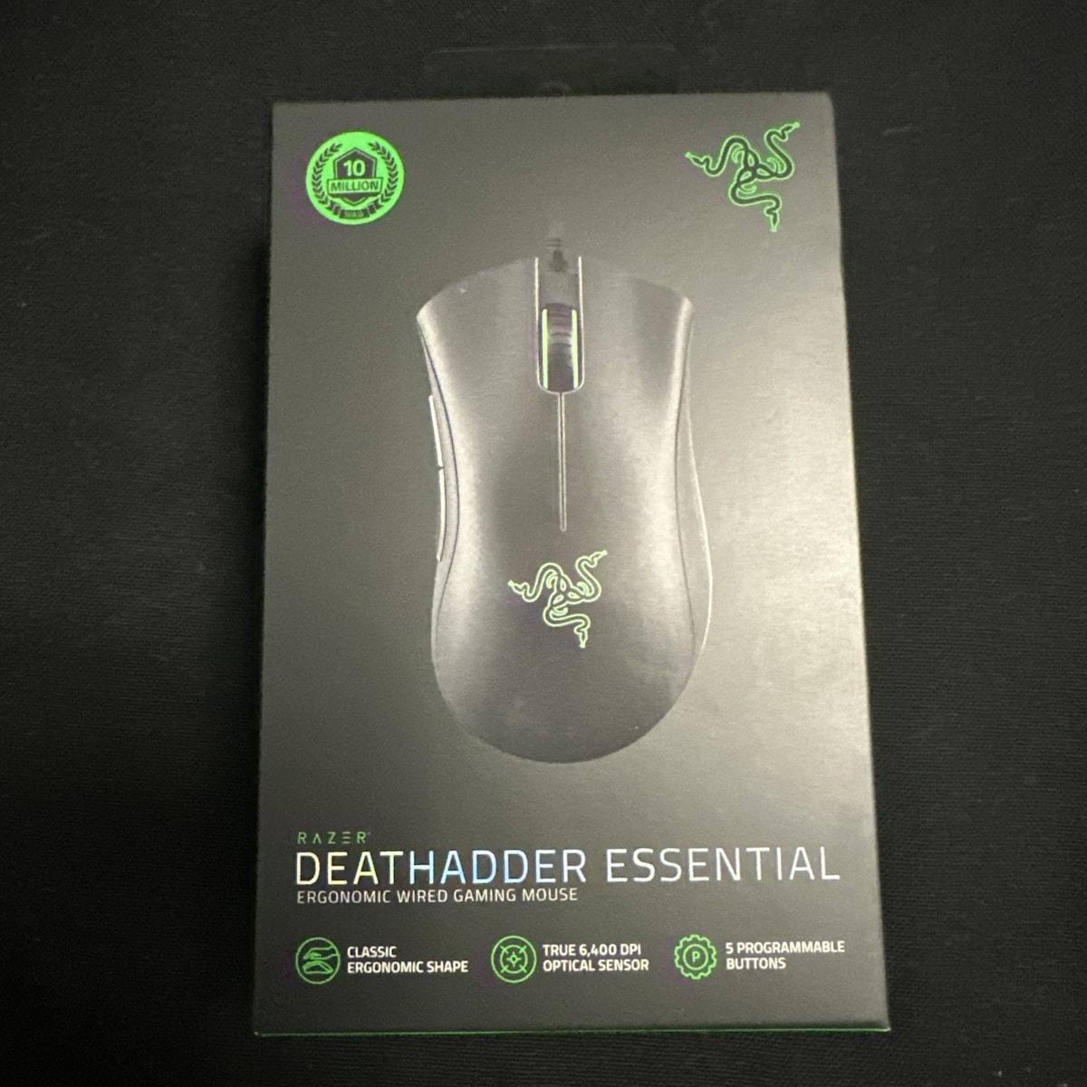 Razer DeathAdder Essential Wired Gaming Mouse 6400 DPI UK Box Opened 🕹️