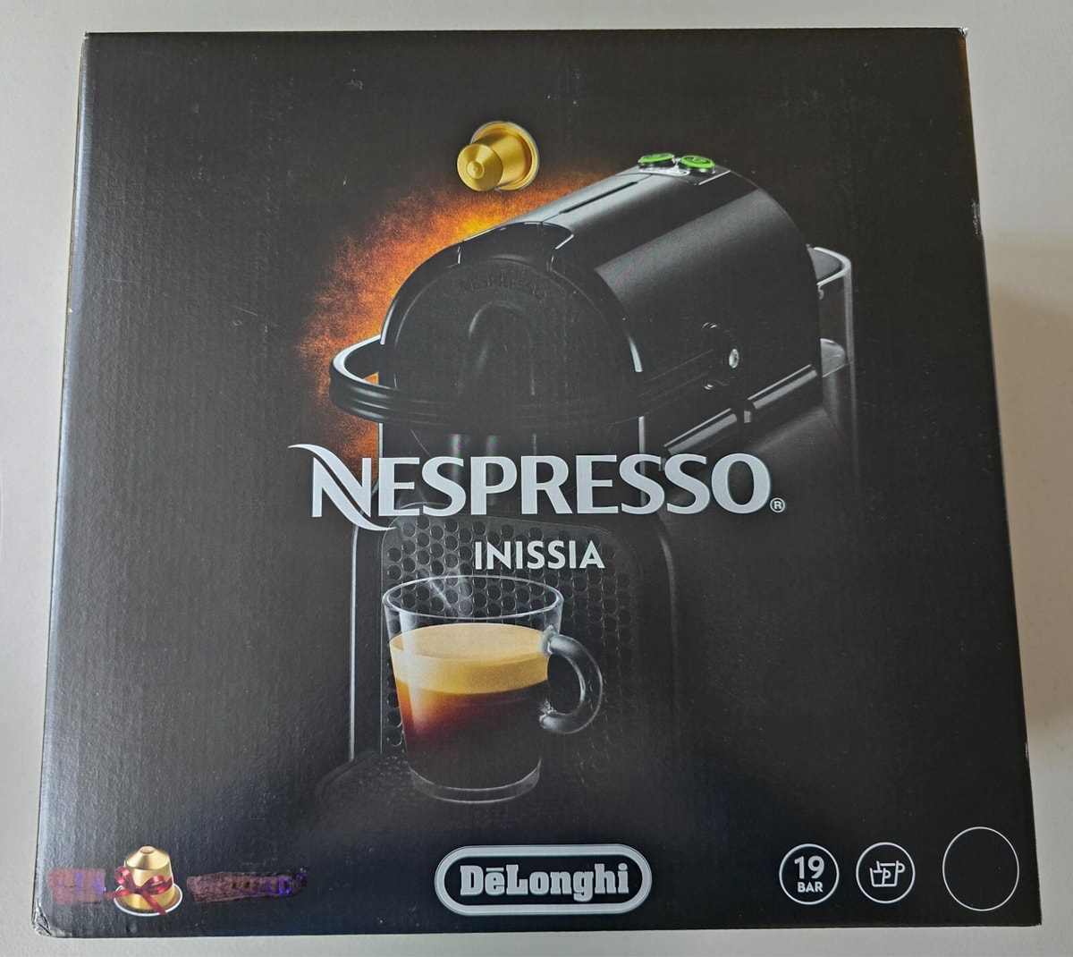 Nespresso Inissia Coffee Machine, Black, Brand New Boxed, over 400 sold
