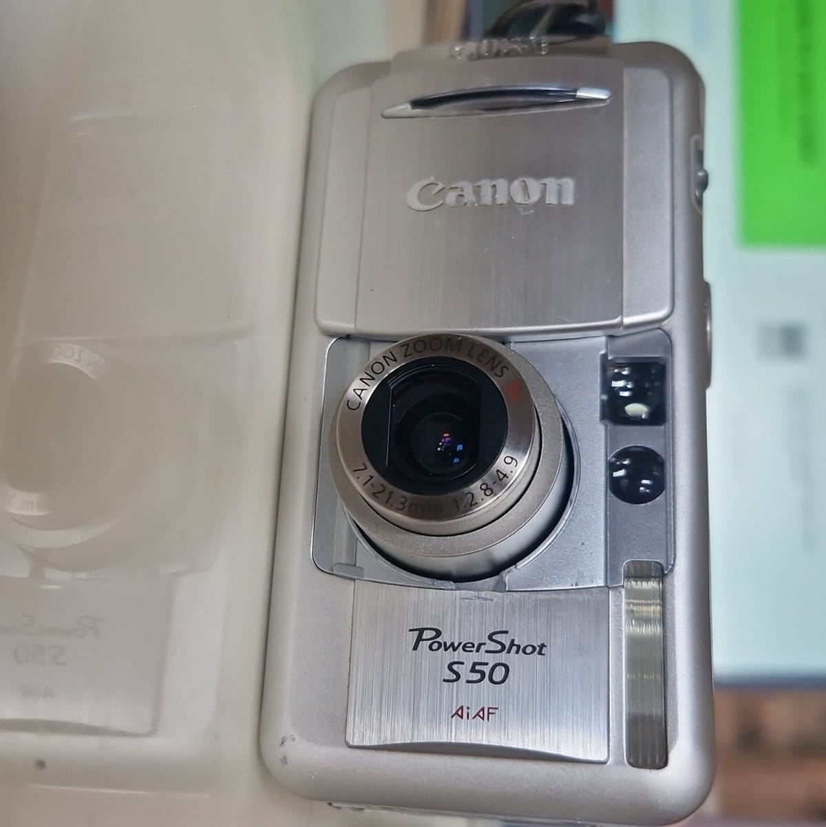 Canon PowerShot S50 Compact Digital Camera 5MP 3x Zoom Flash Silver PC1048