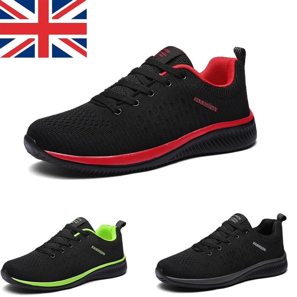 Men’s Running Trainers Lightweight Casual Sports Shoes for Walking Gym UK