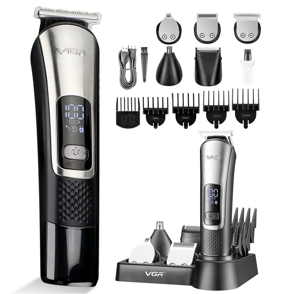 5in1 Multi Electric Hair Clipper Cordless Beard Trimmer Men Grooming Shaver Kits