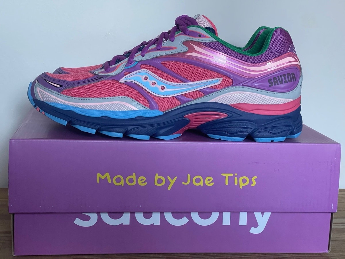 Saucony ProGrid Omni 9 Pink Purple Trainers UK 9 EU 44 Running Shoes