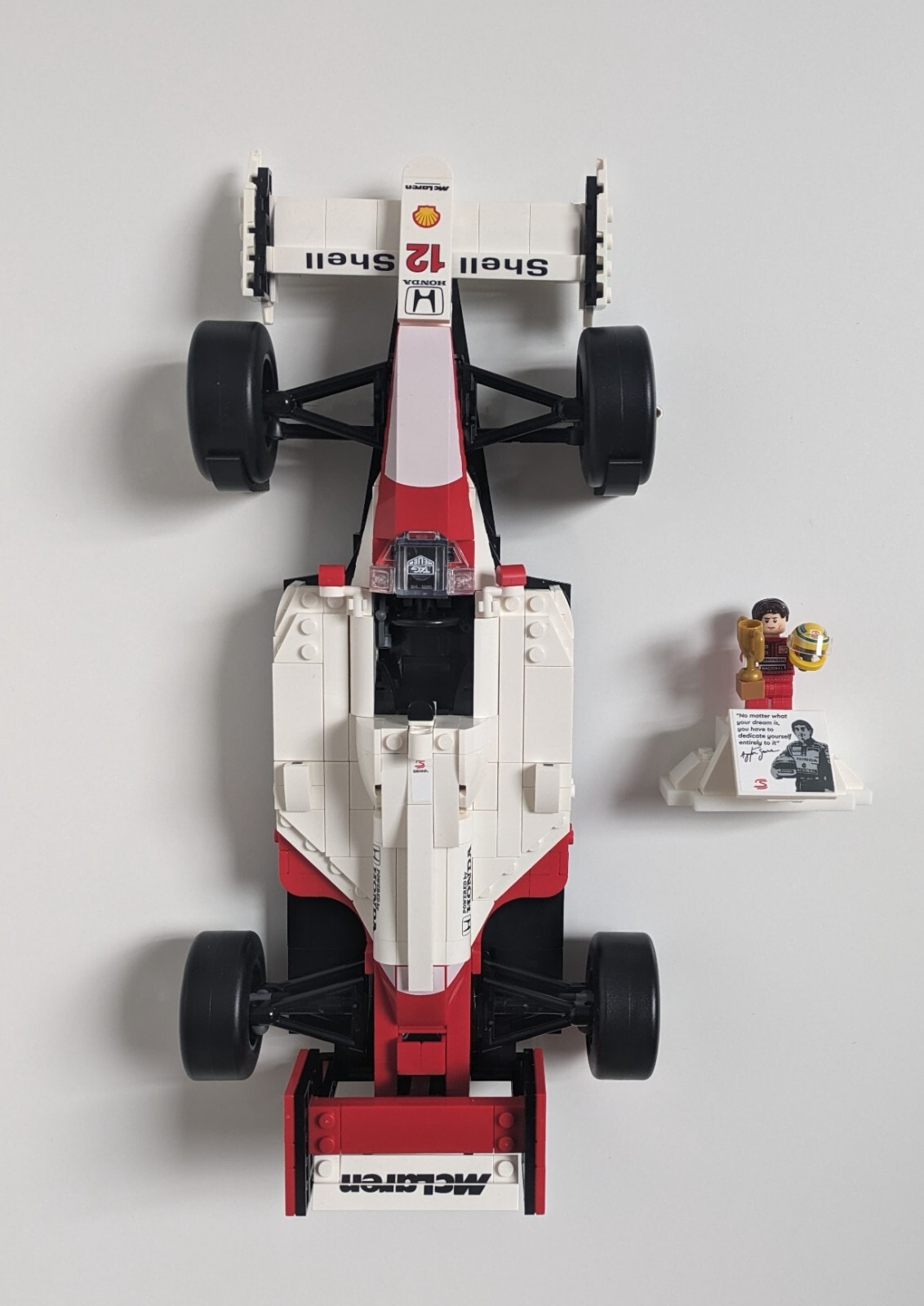 Wall Mount Bracket for LEGO Icons 10330 McLaren MP4/4 & Ayrton Senna