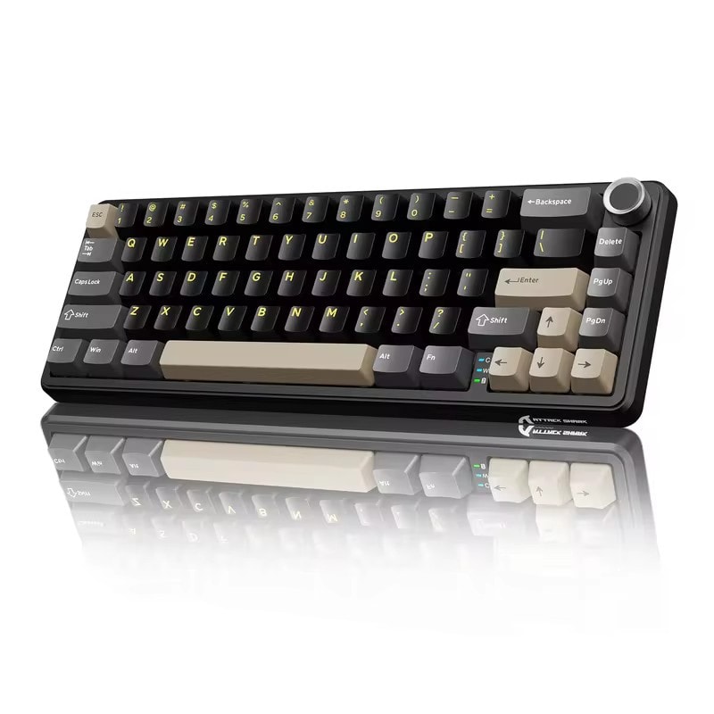 ATTACK SHARK X66 Wireless Mechanical Gaming Keyboard - Black