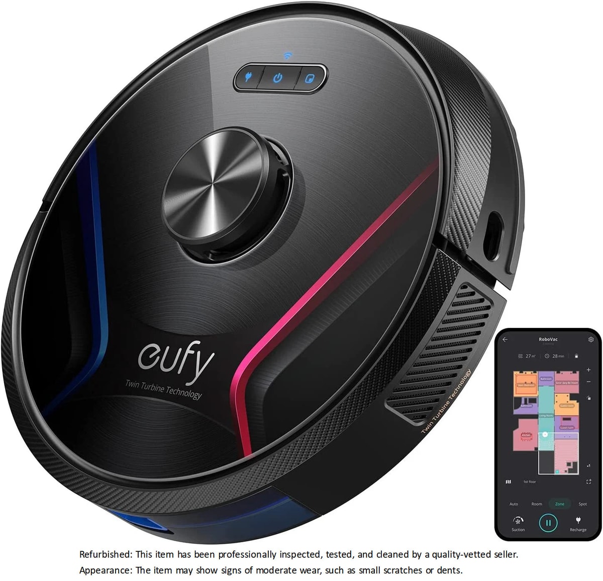 eufy RoboVac X8 Robot Vacuum Cleaner 2x2000Pa Suction AI Map2.0 for Pet Owner