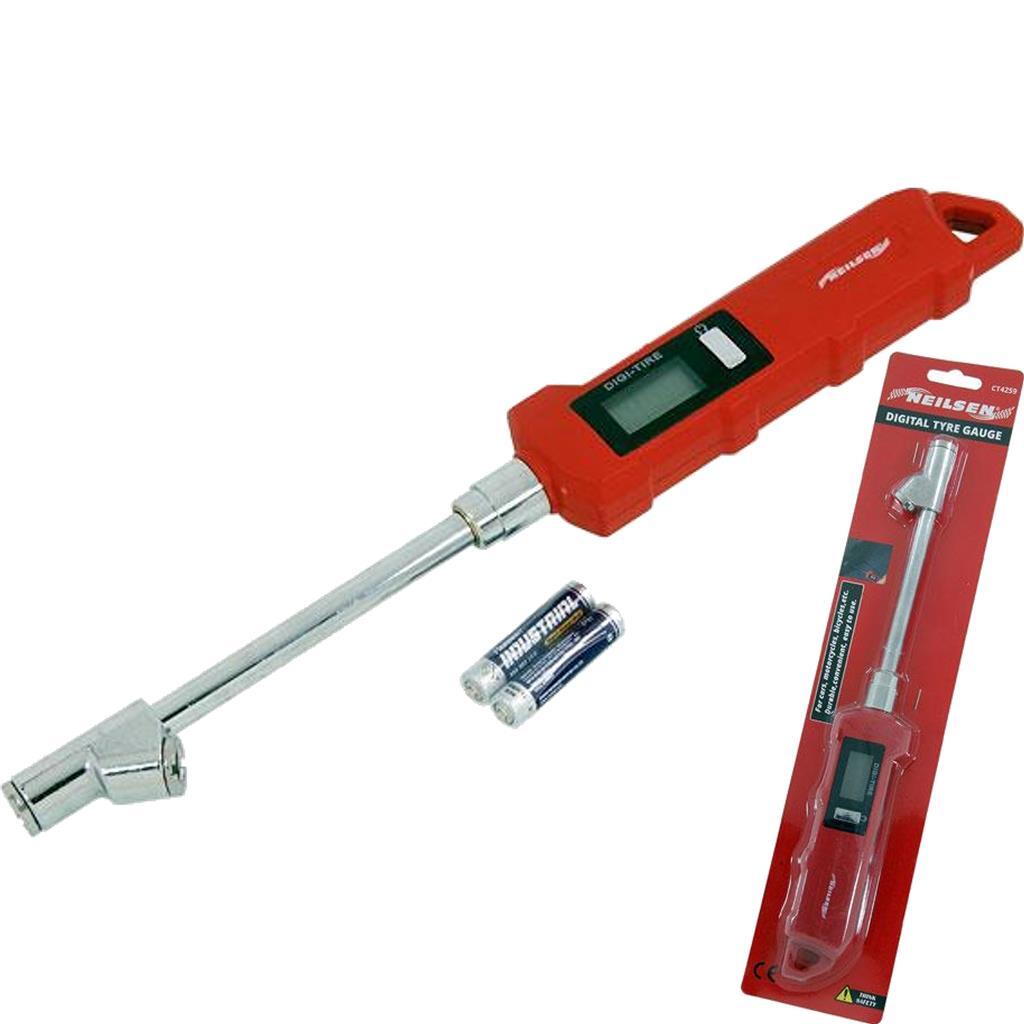 Neilsen 2 Way LCD Digital Tyre Pressure Gauge HGV LGV Trucks Lorries 5 To 150psi