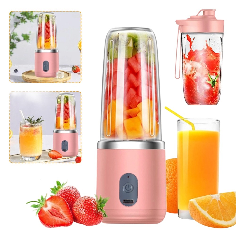 Protein Shaker Smoothie Maker 300 ml Blender Cup Portable Electric Rechargeable