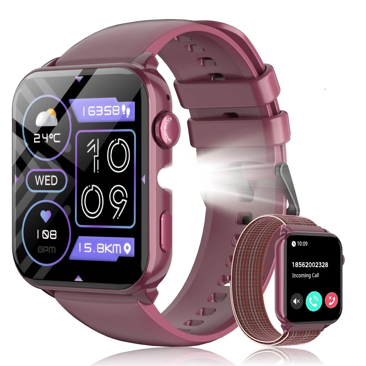 Smart Watch Women Men Fitness Tracker Blood Pressure Heart Rate Sport Watches US