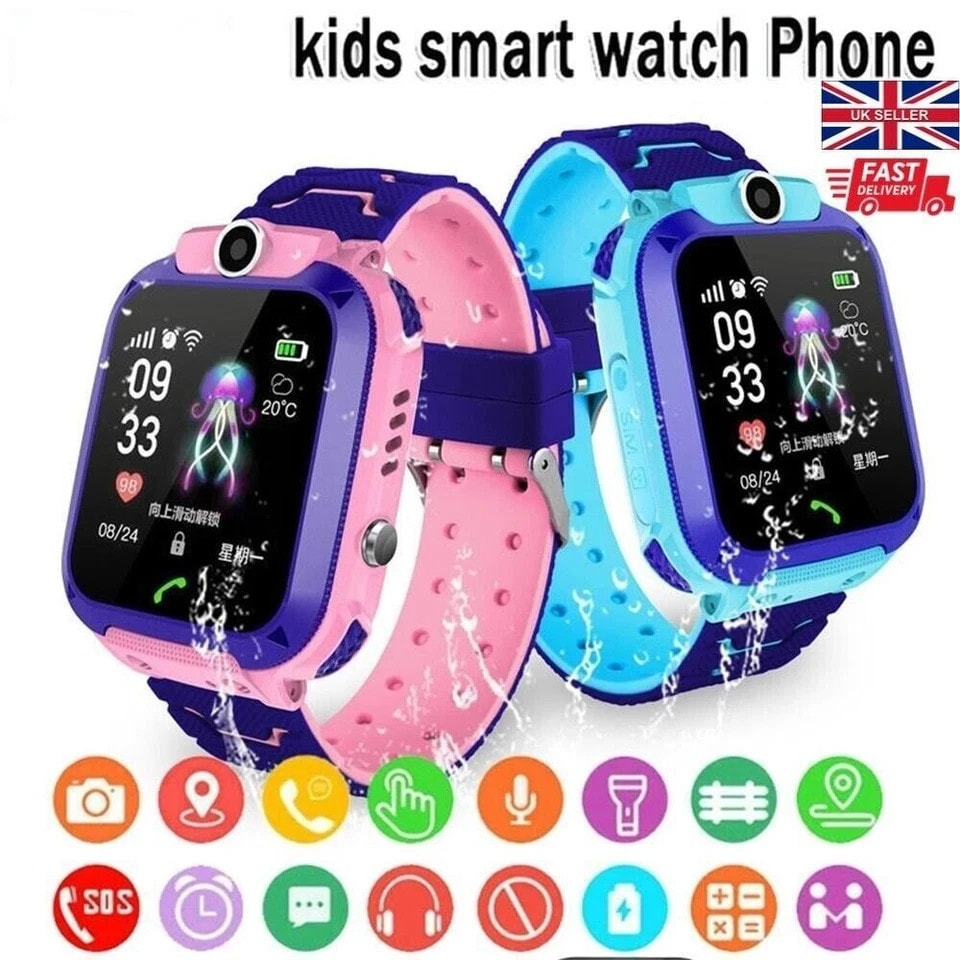 Kids Smart Watch Camera GPS Tracker SOS Call Phone Watches For Boy Girls Gift Uk