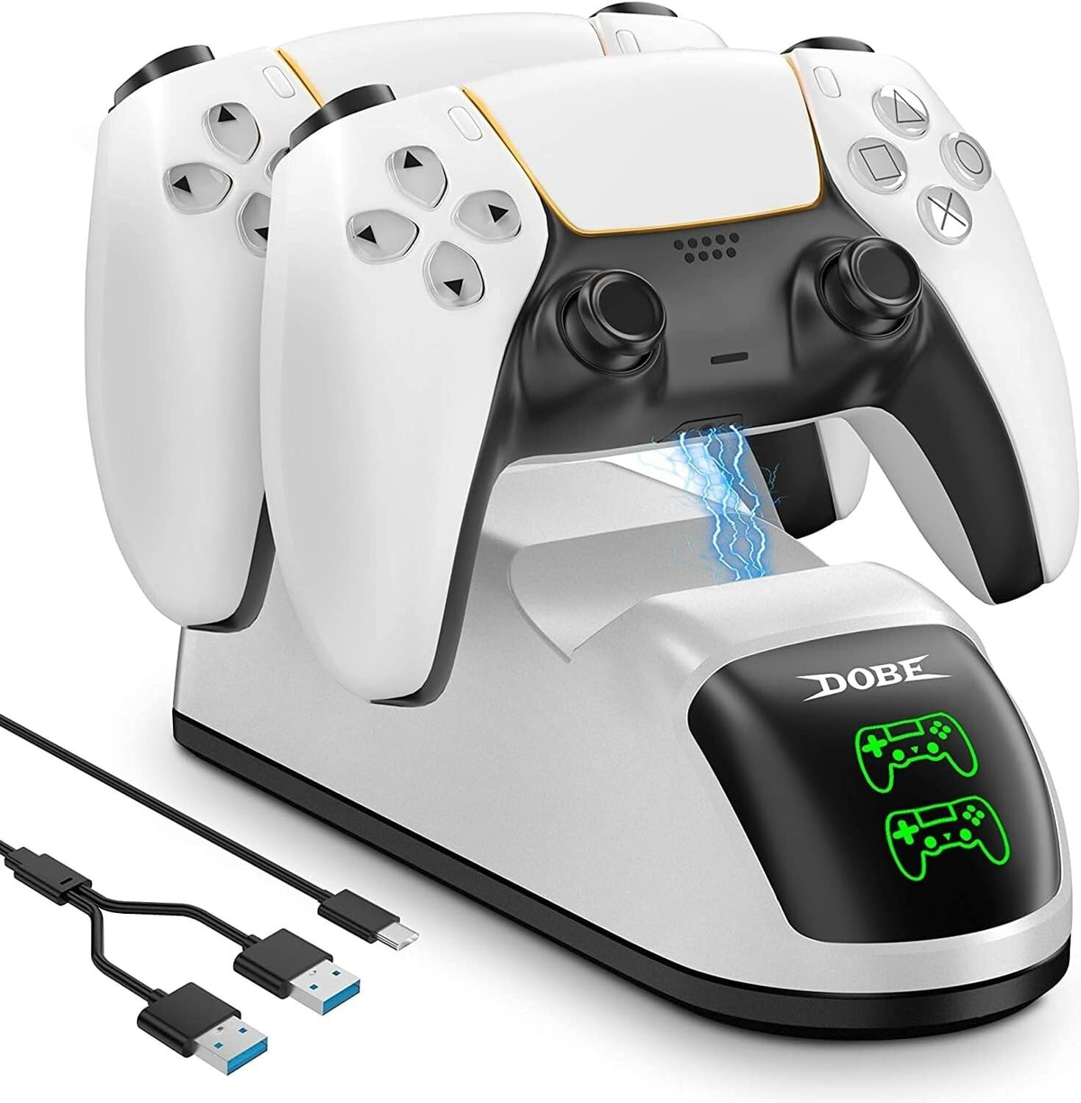 PS5 Controller Charger for Playstation 5 Dualsense Dual Dock Station DOBE