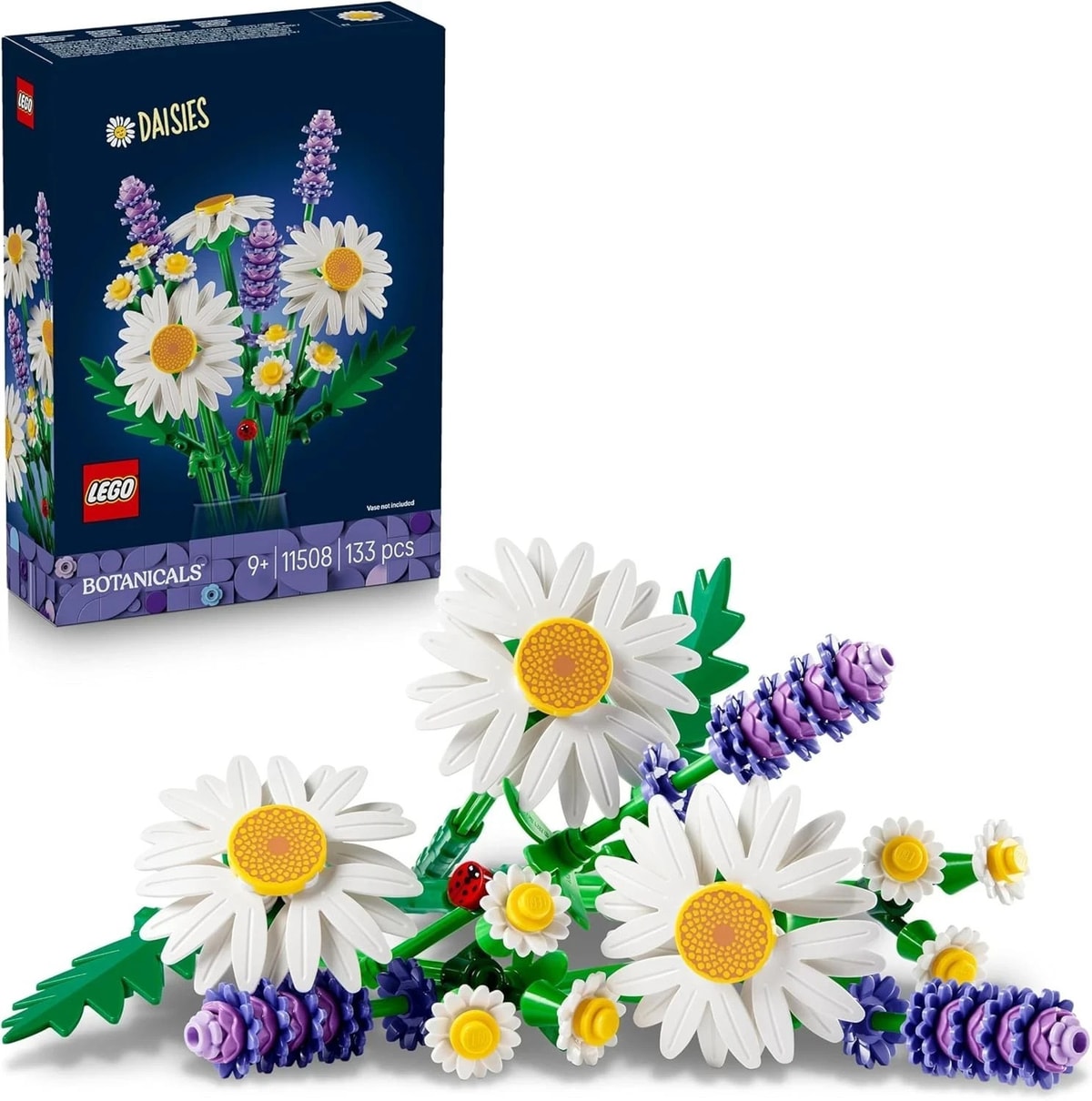 LEGO Botanicals Daisies Artificial Flower Bouquet - Gift for Mother's Day incl