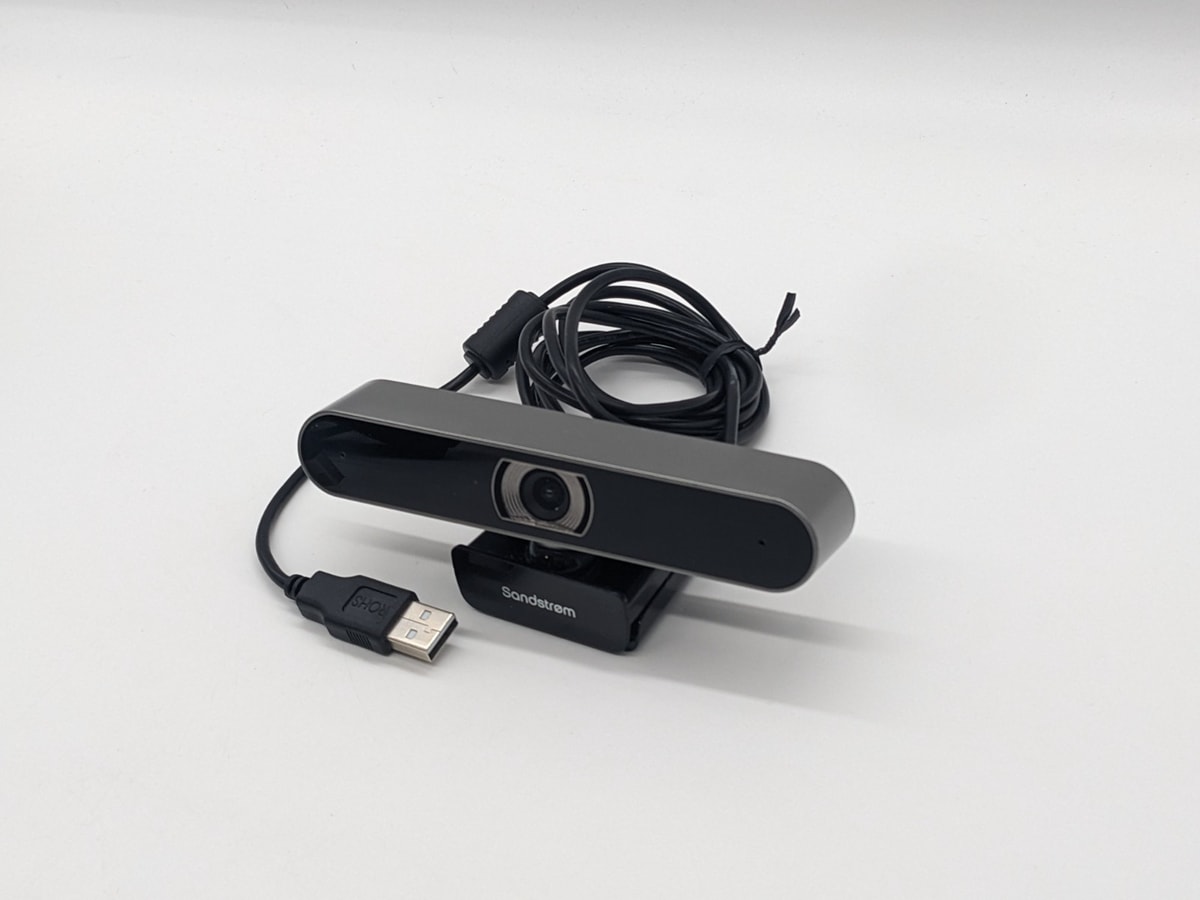 Sandstrom SWCAMHD19 full HD pro webcam camera built-in microphone black for PC