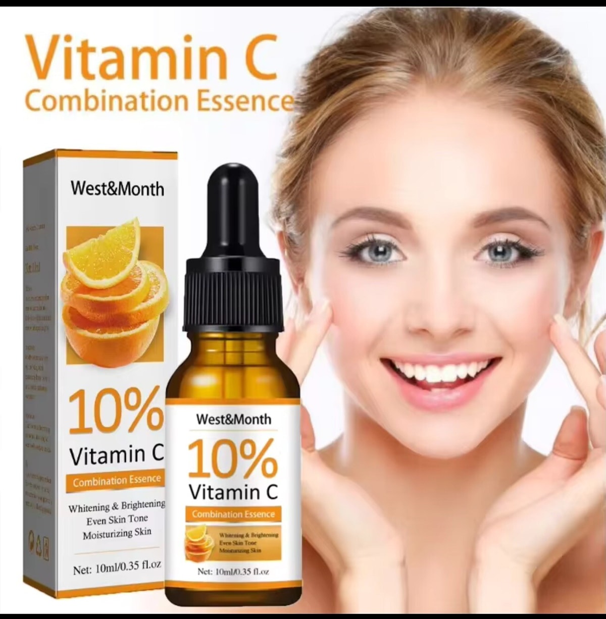 100% Pure Hyaluronic Anti Wrinkle Vitamin-C Face Serum - 30ml