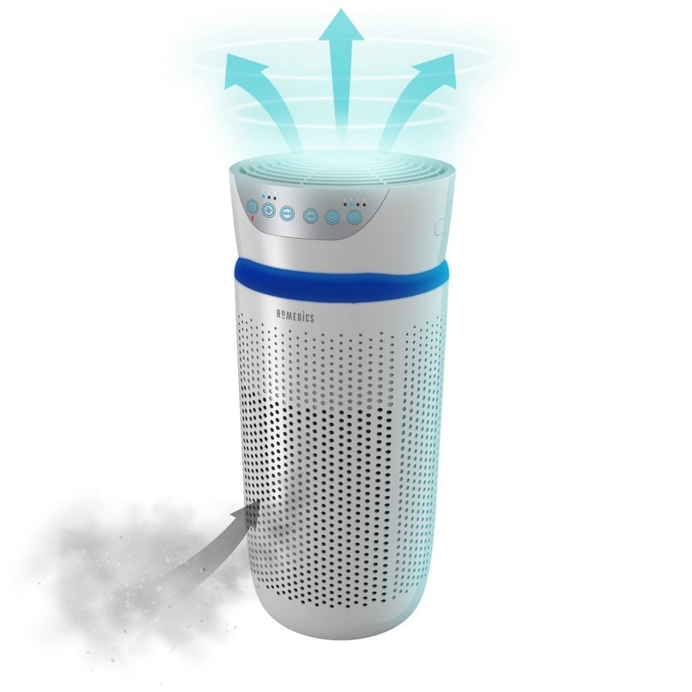 HoMedics AP-T30 True HEPA Air Purifier UV-C, Removes 99.97% Allergens, Pet Odour