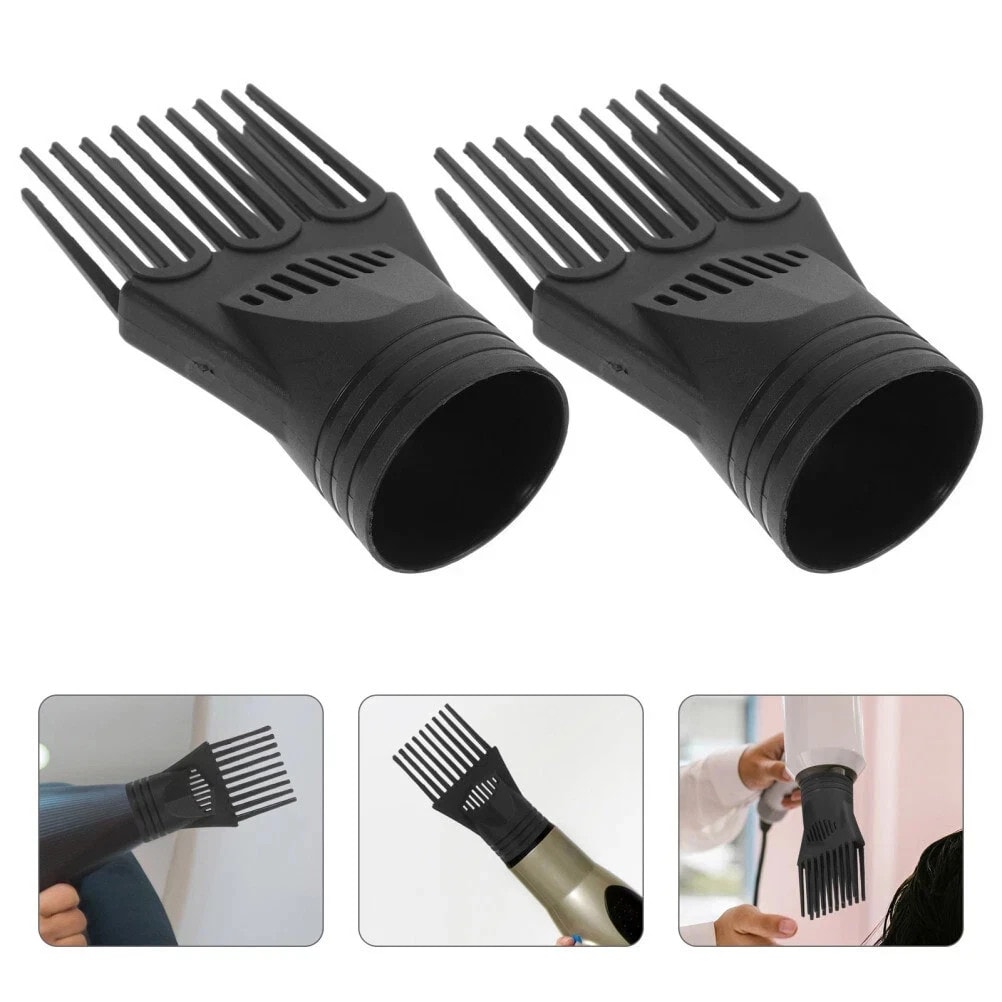 2pcs Professional Portable Hair Dryer Comb Universal Blow Dryer Comb Attachment