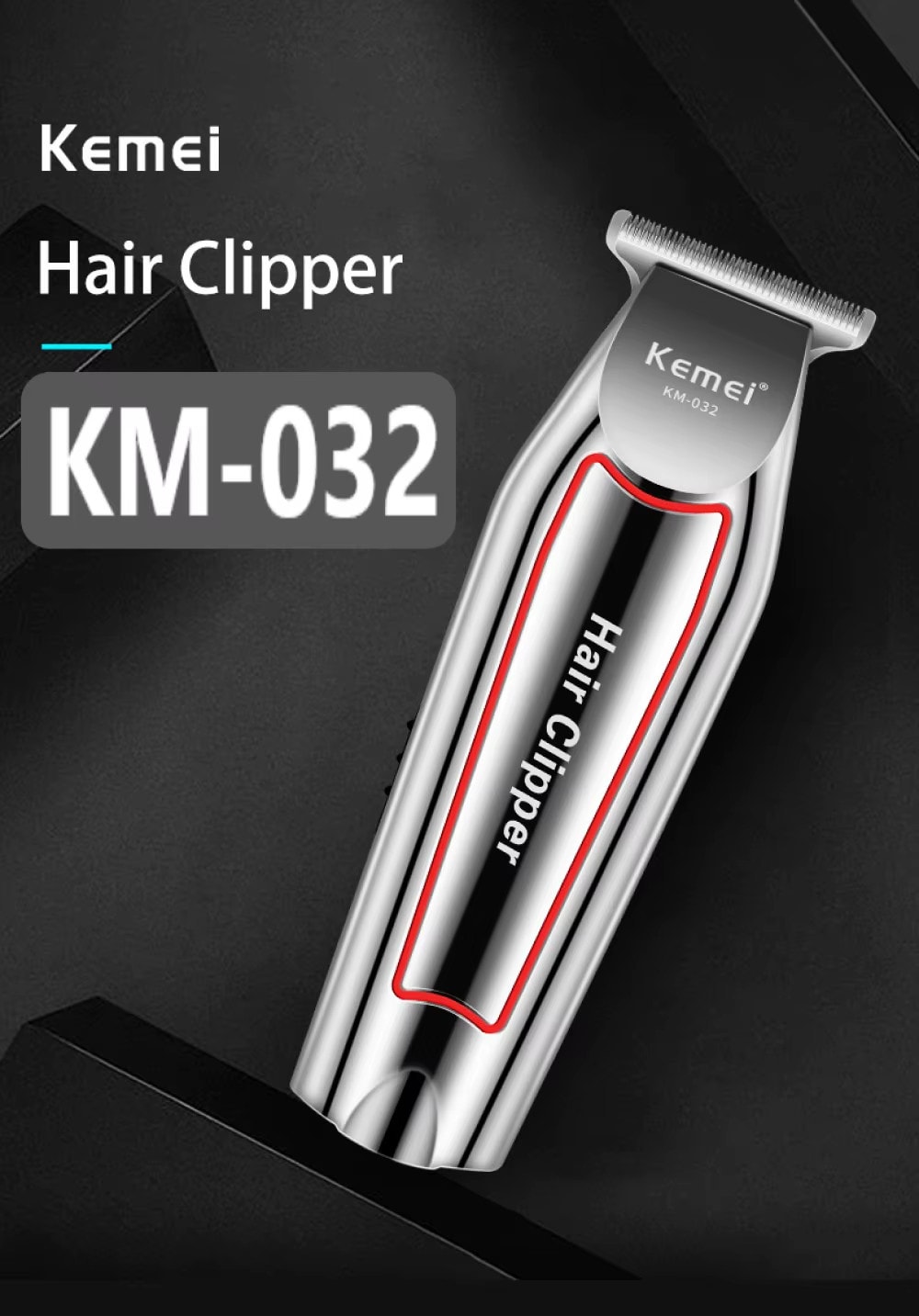 Kemei Professional Hair Trimmer Electric Beard Trimmer For Men Hair Clipper Hair