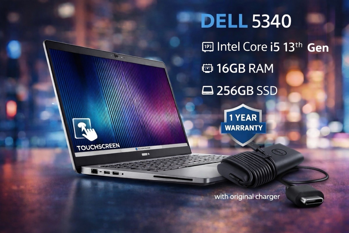 Dell Latitude 5340 Touch i5 13th Gen |16GB RAM|256GB SSD| 🔥 Excellent Batt👌