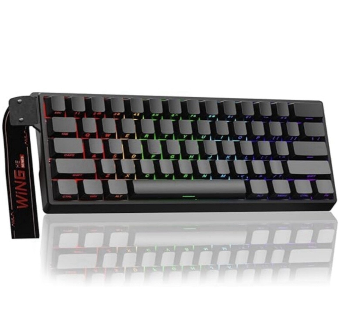 AULA WIN60he 60% Magnetic Hall Effect Gaming Keyboard Wired Hotswappable Black