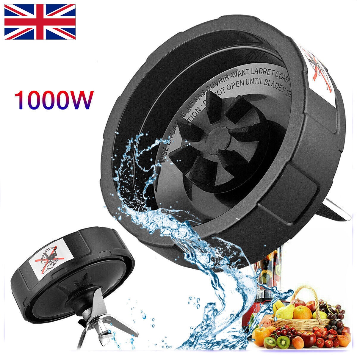 ​7Fins Extractor Cross Blade For Nutri Ninja Auto iQ Blender 1000W 900W Parts
