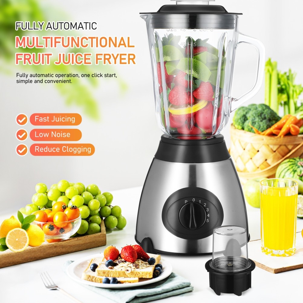 Table Top Blender Glass Jug Food Blender Smoothie Maker Juicer Ice Crusher 800W