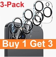 Tempered Glass Camera Lens Protector for iPhone 17 16 15 14 13 12 Pro Max Plus