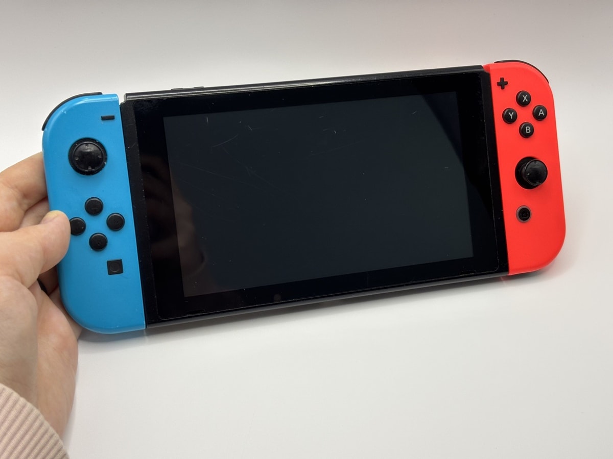 Nintendo Switch Console Neon Red and Blue Joy Con Controllers NO DOCK/CHARGER
