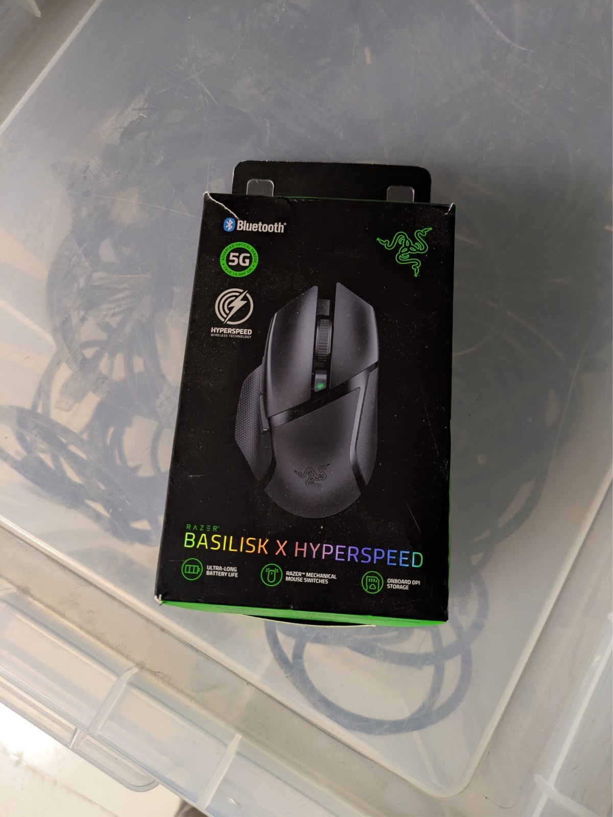 Razer Basilisk X Hyperspeed Wireless Optical Gaming Mouse - Black