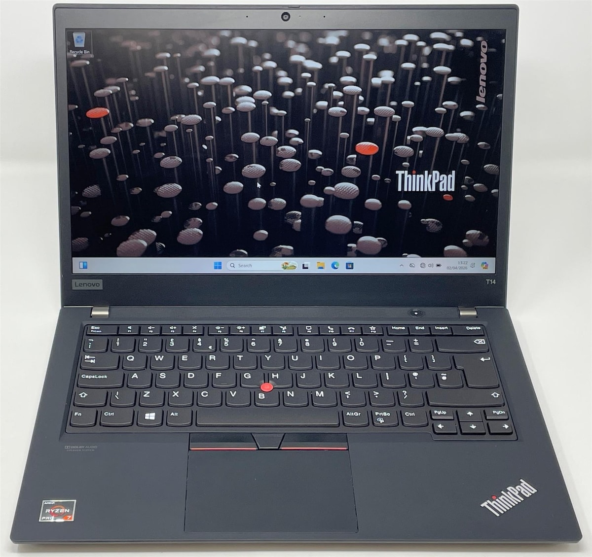 Lenovo ThinkPad T14 Gen1 Ryzen 7 Pro 16GB 256GB SSD 14" FHD IPS Laptop Excellent
