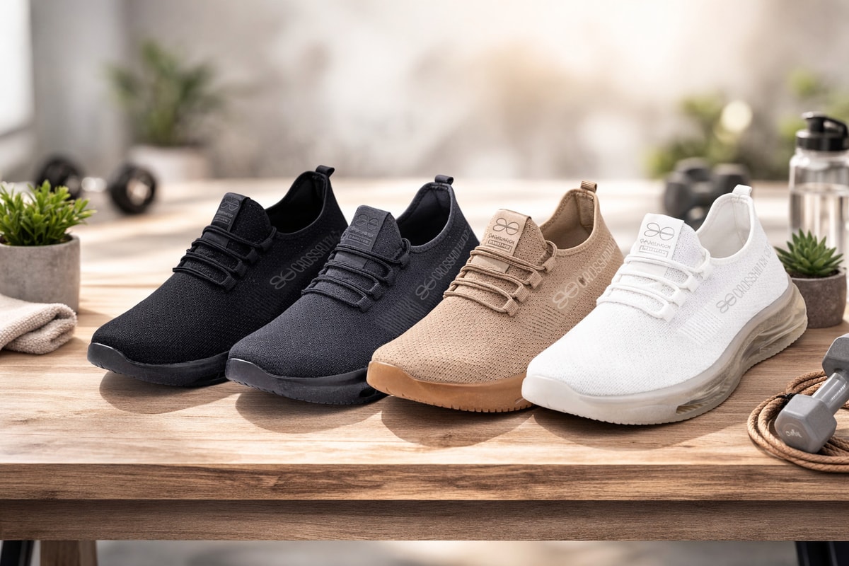 Mens Crosshatch Sneakers Shoes Running Trainers Sport Walking Casual Sports Gym