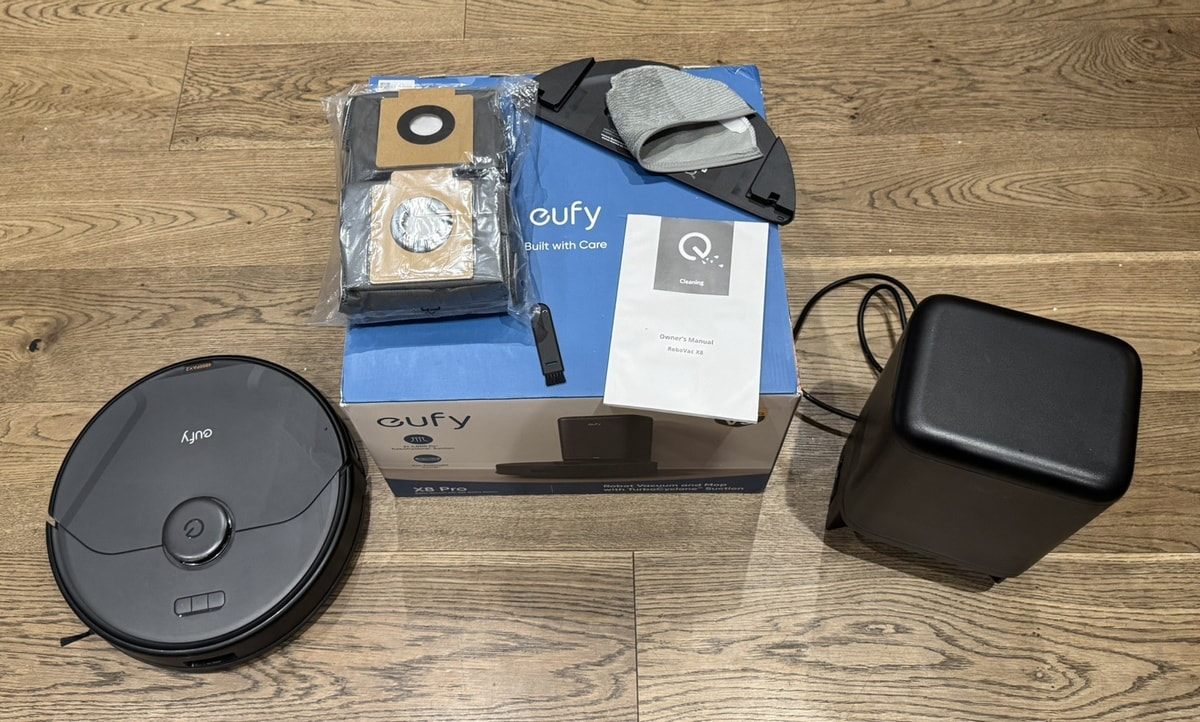 eufy X8 Pro SES Robot Vacuum Cleaner Mop Self-Empty Station Twin-Turbine Hoover