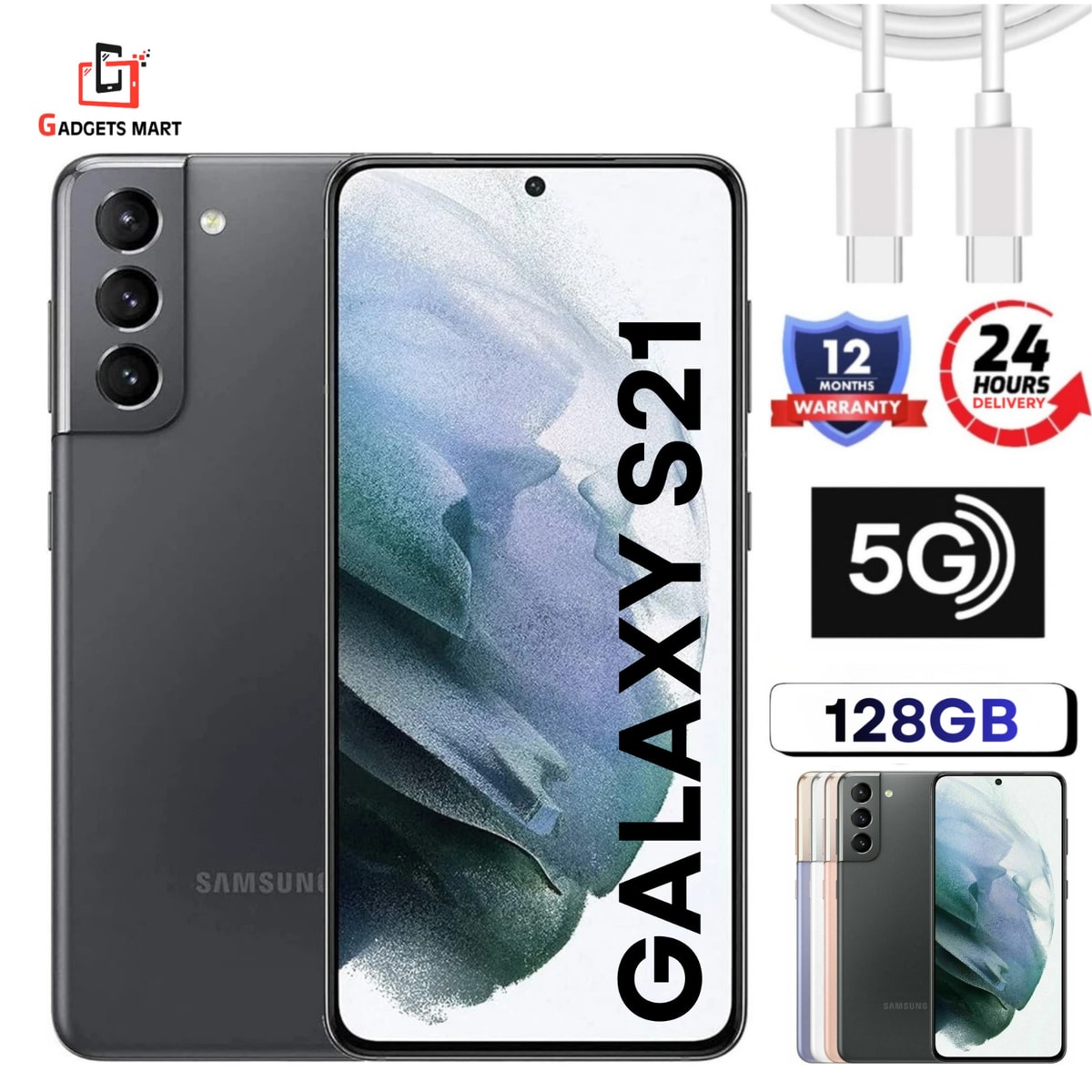 Samsung Galaxy S21 128GB 5G Unlocked Smartphone Brand New Condition - All Colors