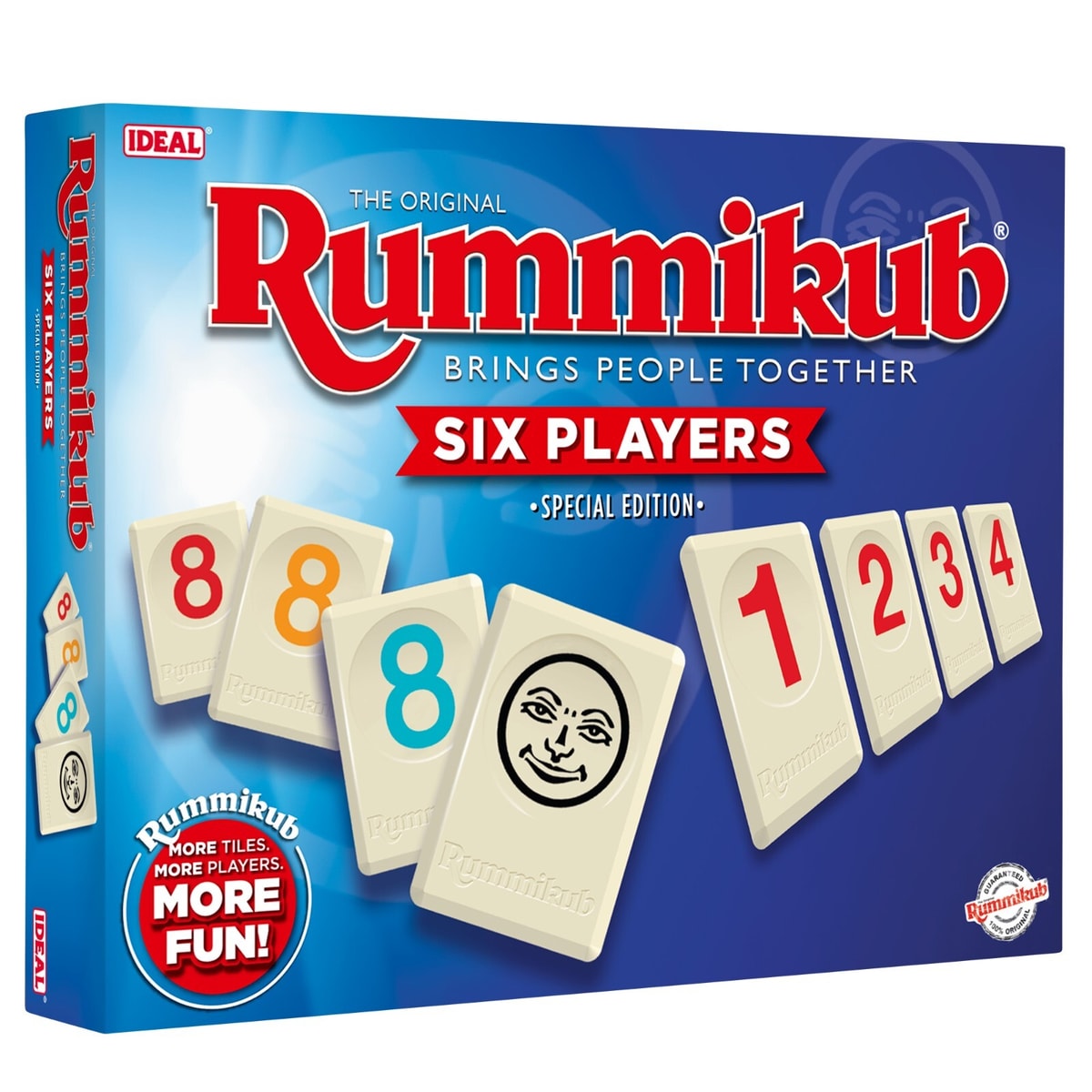Rummikub 6-Player Game by Ideal - Classic Family Strategy Board Game Set