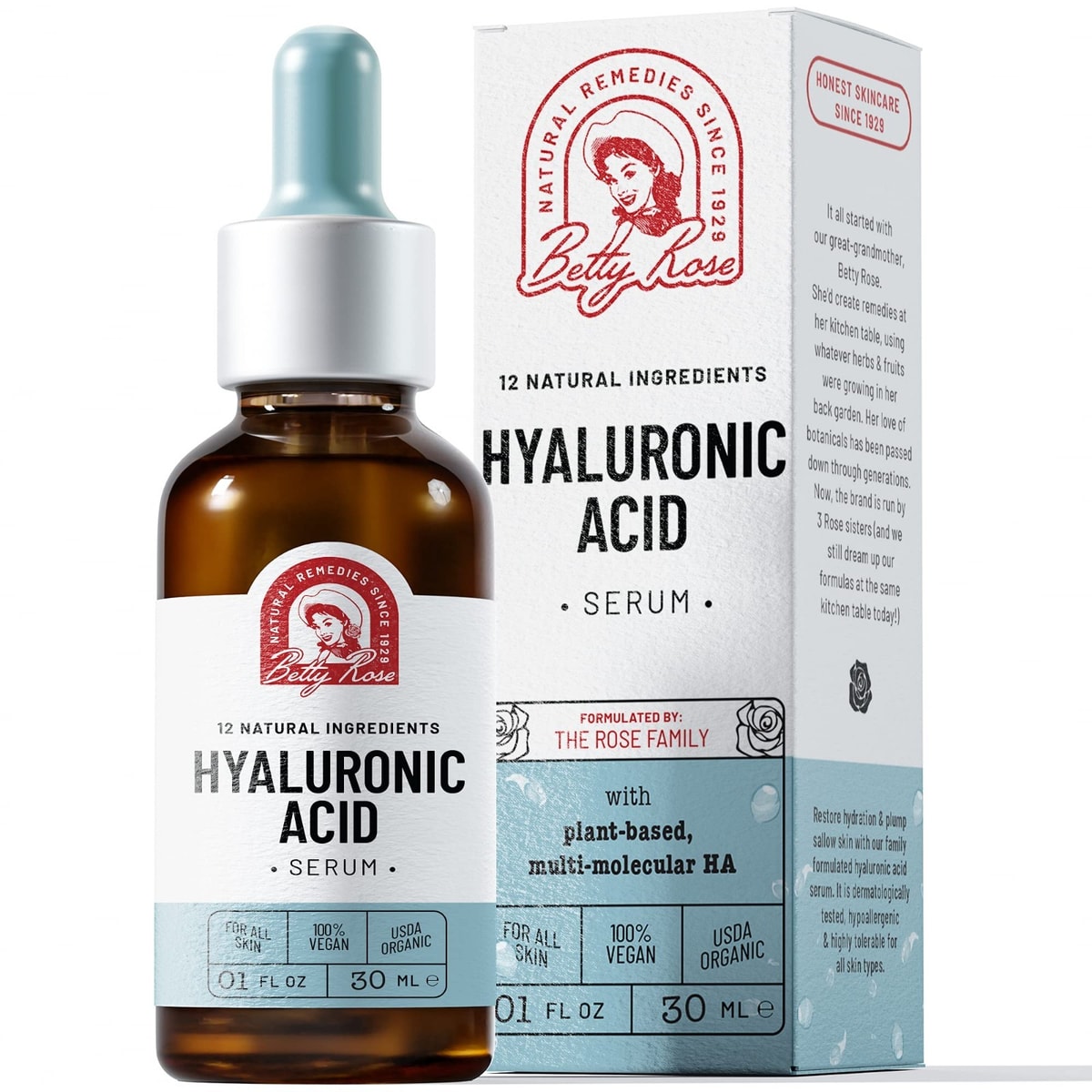 Pure Hyaluronic Acid Serum 30ml | Anti-Ageing Face Serum with 1.5% HA + Antioxid
