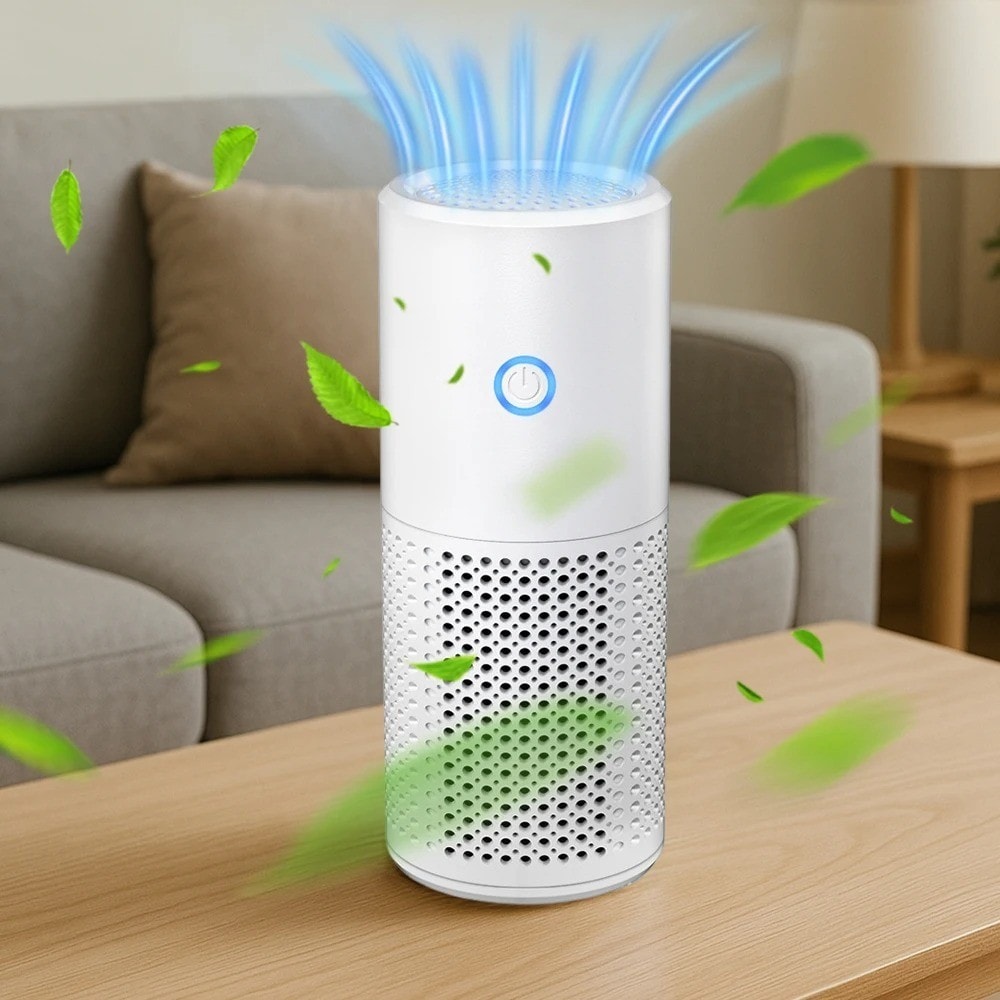 Portable Air Purifier HEPA Air Filter Quiet Air Cleaner Formaldehyde Deodorizer