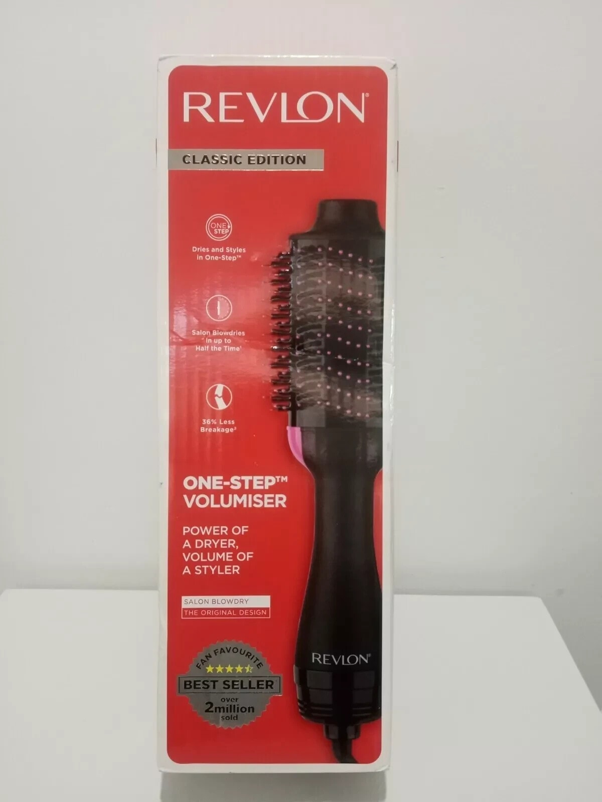 Revlon One-Step Hair Dryer And Volumiser Brush Classic Edition