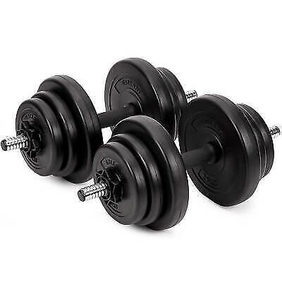 Adjustable Dumbbells Set 20KG Weights Pair With Iron Rods For Home Gym Fitness